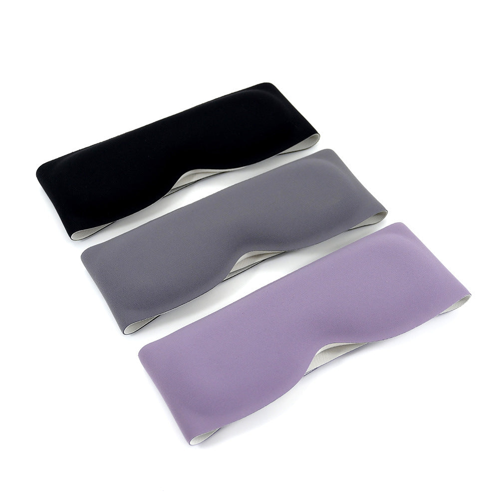 Sleep Bead weighted sleep mask in black, grey and purple